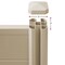 Casafield Privacy Screen - Outdoor Vinyl Fence Panel Enclosure for AC / Trash Bins / Pool Equipment